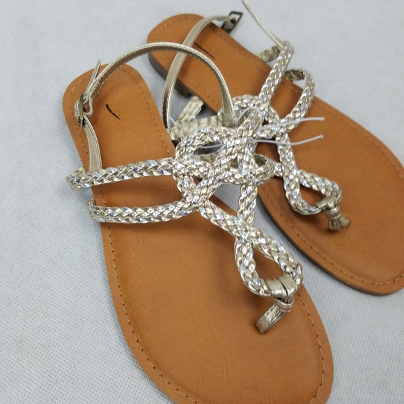 NEW Jana Braided Thong Ankle Strap Sandal Boho - Picture 5 of 6